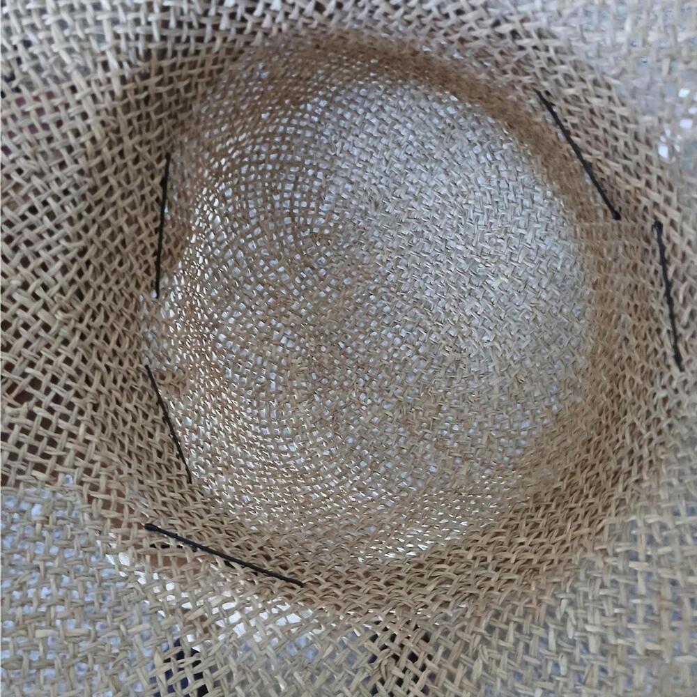 Vintage 70s/70s tan woven boho bucket‎ hat - Picture 3 of 3